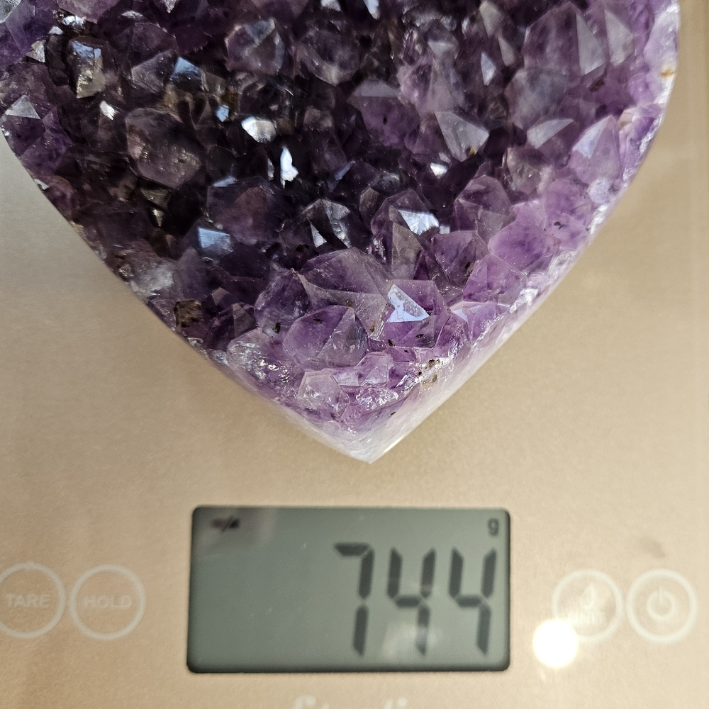 Amethyst Heart Cluster & Stand - Picture 4 of 5